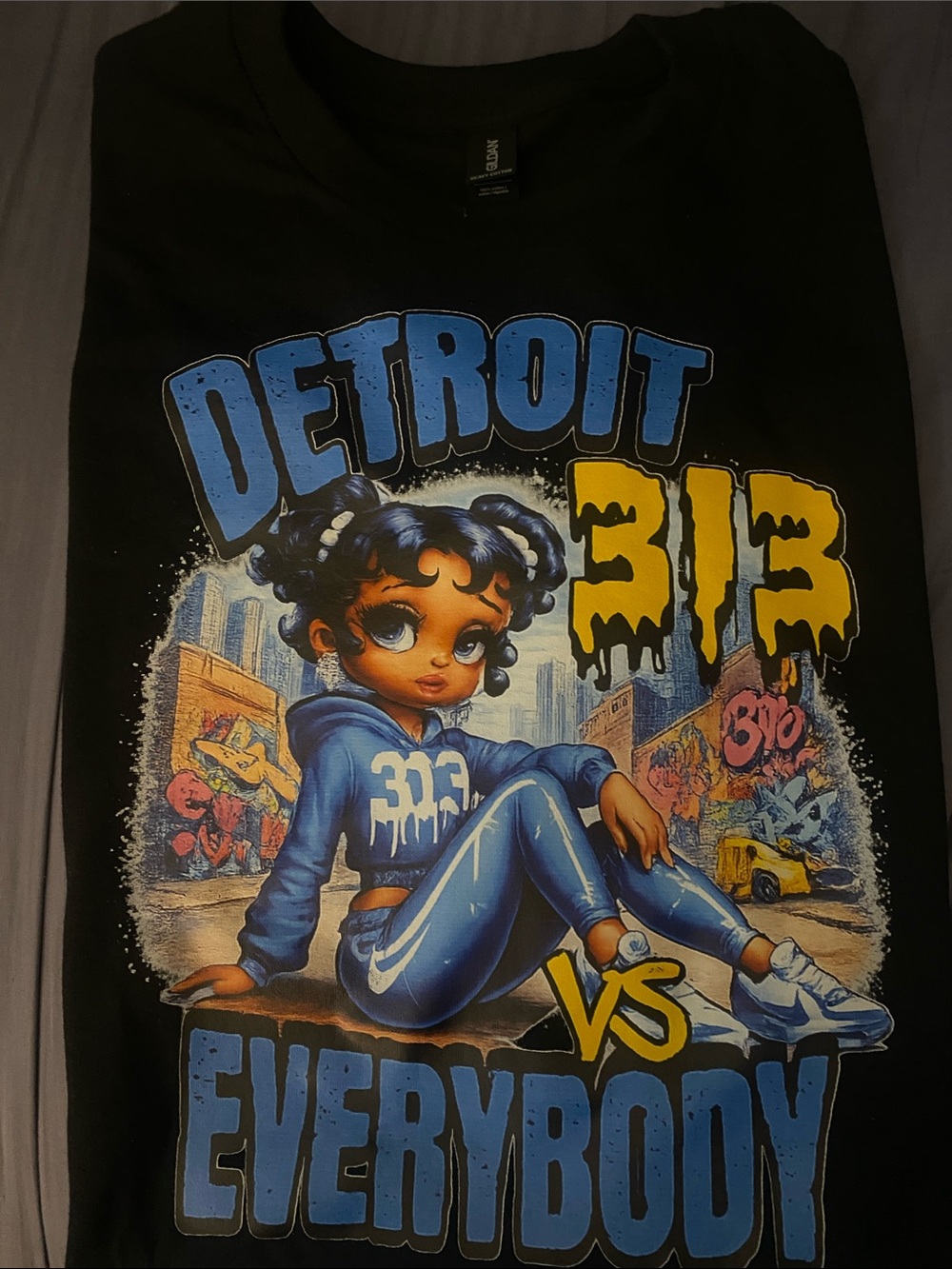 Detroit 313 Everybody Graphic Tee - Black